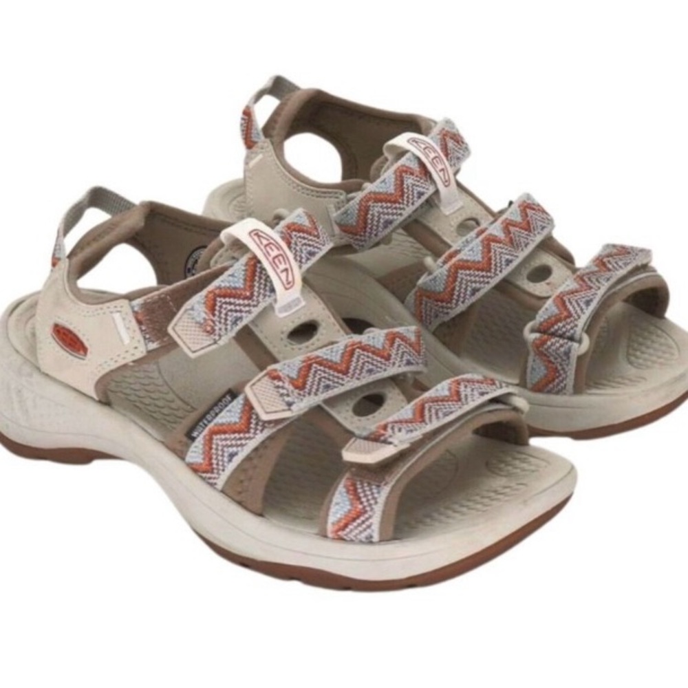 Keen Beige and Orange Sandals 9.5